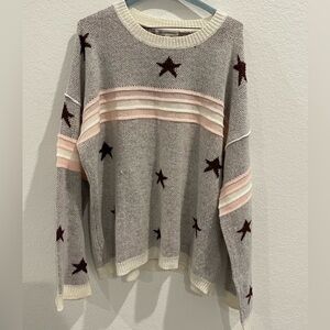 Lisa Robertson Star Design Sweater Size 1XL
